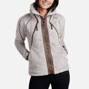 KUHL Women’s Flight Jacket Fleece Bone Brown Med